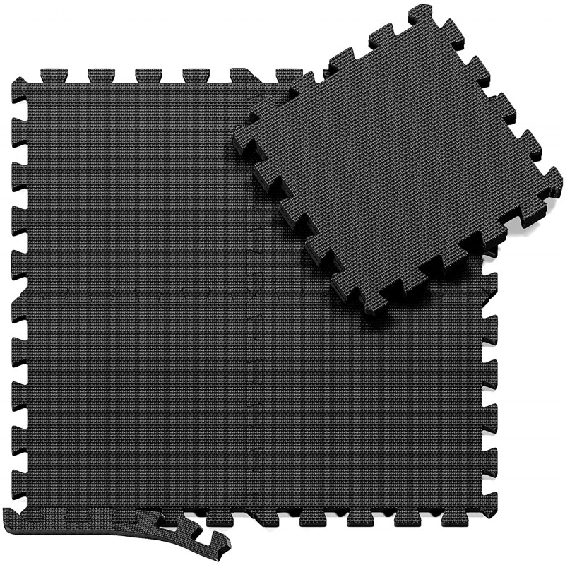 Tapis de sol Puzzle gris foncé 50 x 50cm, épaisseur 1cm (8 dalles) -  C-Piscine