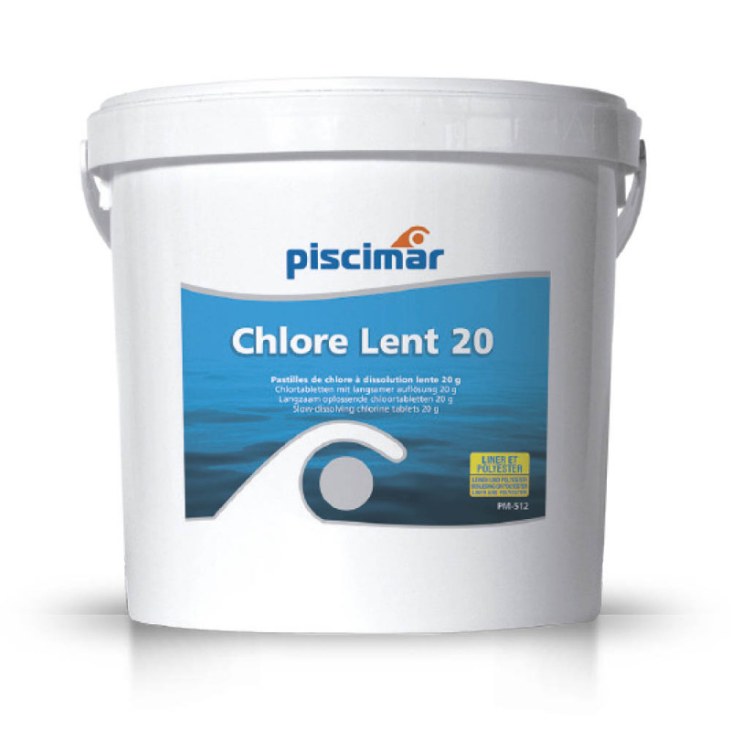 Chlore lent pastilles 20G, 1kg Piscimar - C-Piscine