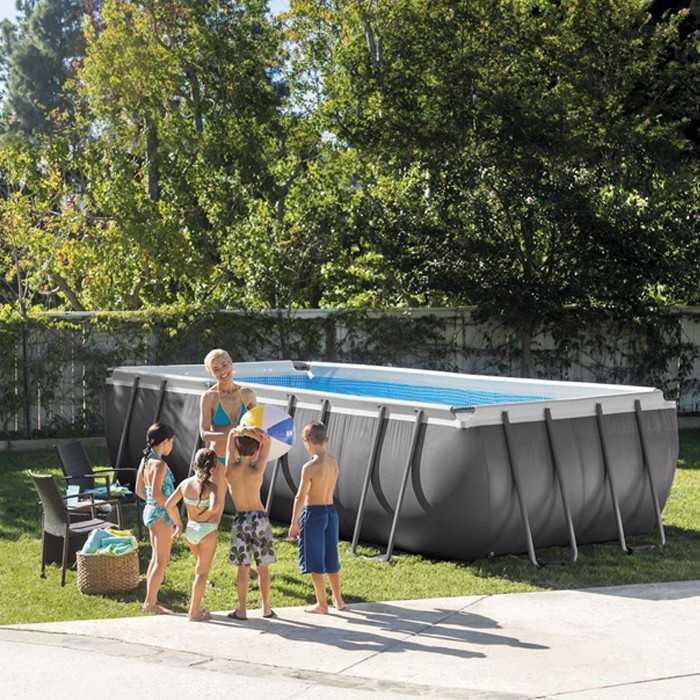 Intex Ultra Silver Pool 5 49 X 2 74 X 1 32m C Piscine