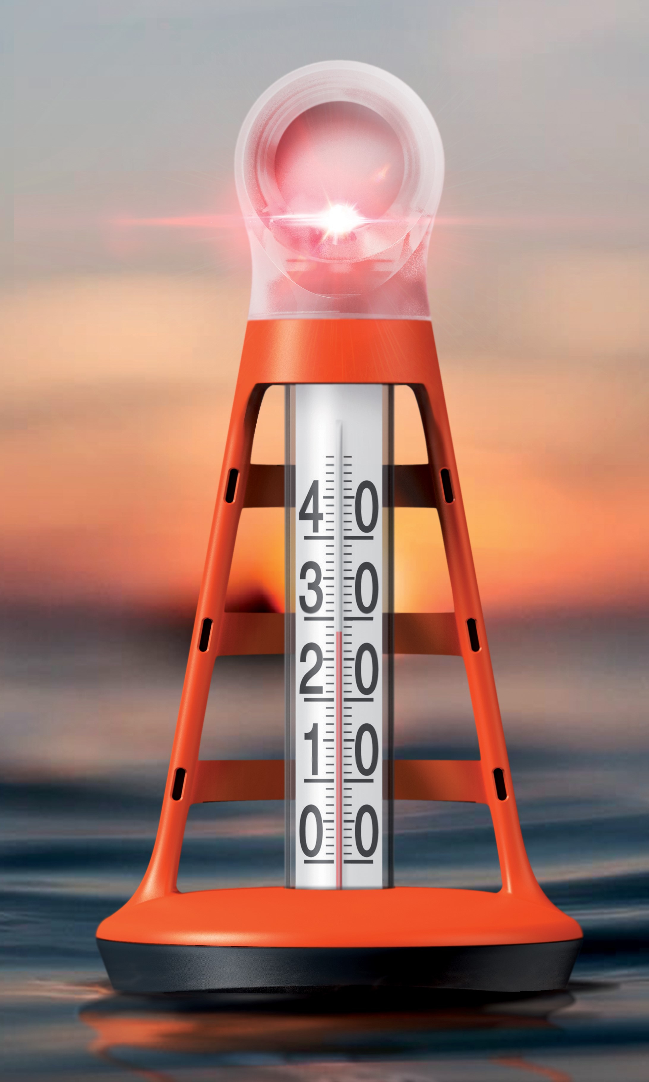 Thermomètre de Piscine Flottant, thermomètre de température d'eau